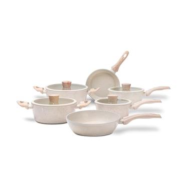 Imagem de Brinox - Jogo de Panelas 6 Peças Ceramic Life Sirius - Vanilla