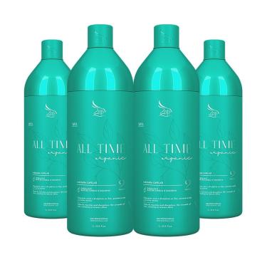 Imagem de Kit 4 Escovas Progressivas Zap All Time Orgânica 1 Litro
