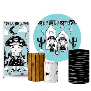 Imagem de Trio Capas Cilindro + Painel Redondo + Lateral Festa Junina (K2FJN0016)