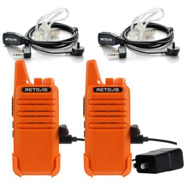 Imagem de Rádio bidirecional Retevis RT22 Walkie Talkies de longo alcance laranj