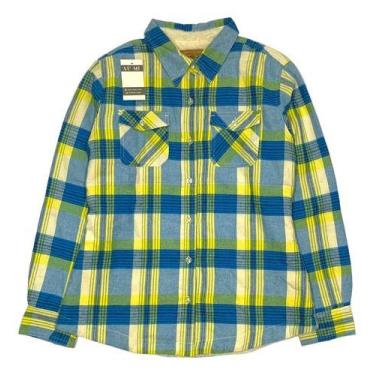Imagem de N1067-Camisa Xadrez Pelo Unisex Peludo Importada Pronta Plus Size - Xu