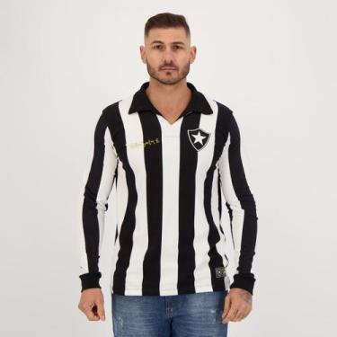Imagem de Camisa Botafogo Retrô Nilton Santos 1962 Manga Longa - Retromania, M