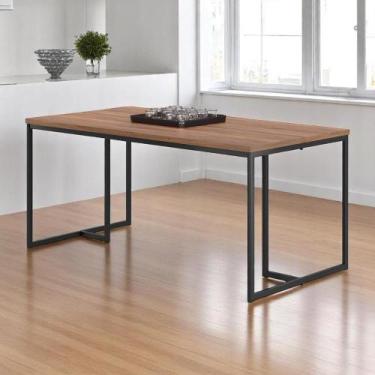 Imagem de Mesa de Jantar Vertex 1,60 Nogueira - Mobiliar Home Shop