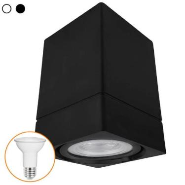 Imagem de Kit 3 Spot Sobrepor Quadrado Direcionável Lâmpada Led Par20 - Megalux,