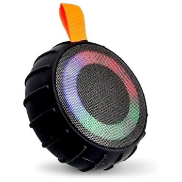 Imagem de Caixa de Som Bluetooth Portátil com LED RGB, À Prova D'água, com Entrada USB, TF Card e AUX, 5V