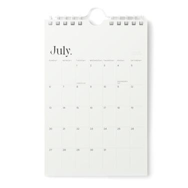 Imagem de Karto Mini calendário de parede 2025-2026 - vertical 15 x 23 cm de julho de 2025 a dezembro de 2026 - pequeno, versátil e fácil de planejar com o calendário mensal de mesa estética - bege novo
