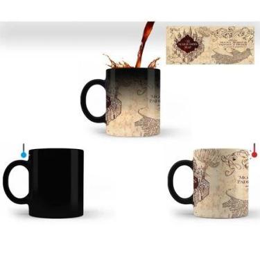 Imagem de Caneca Mágica Harry Potter COM SEU NOME Mapa do Maroto Casas Vários Mo