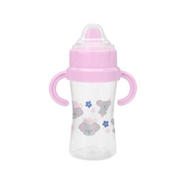 Imagem de Copo De Transição Infantil Com Redutor de Pingo 330ml Rosa Coala - BAB
