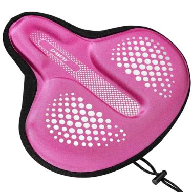 Imagem de DAWAY C9 Almofada de assento de bicicleta grande e confortável – Capa de assento de bicicleta acolchoada com gel de espuma larga para homens e mulheres, adequado para Peloton, exercício interno