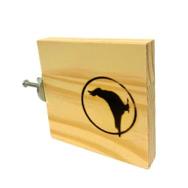 Imagem de Poleiro Plataforma Madeira Para Calopsita Com Fixador Gaiola - calopsi