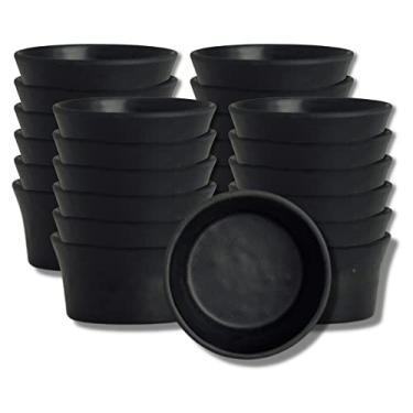 Imagem de Creations Tigelas de melamina ramekin, Steelite Heavy Duty resistente a quebras comercial Foodservice restaurante, Cali redondo 5,8 cm, 3 cm de profundidade 42,5 g, pratos de servir salgadinhos de