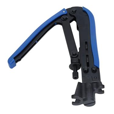Imagem de Keenso Ferramenta de Compressão Compacta Compressão Ajustável Cabo Ergonômico Cabo Coaxial para RG59, Material de Aço Durável, Fácil de Usar para Os Amantes de Bricolage