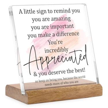 Imagem de LukieJac Presentes Inspiradores Para Mulheres, Agradecimento A Colegas De Trabalho, Assistentes Sociais, Funcionários, Placas Mesa Motivacionais, Ideias Agradecimento, Despedidas, Aposentadoria, Dec