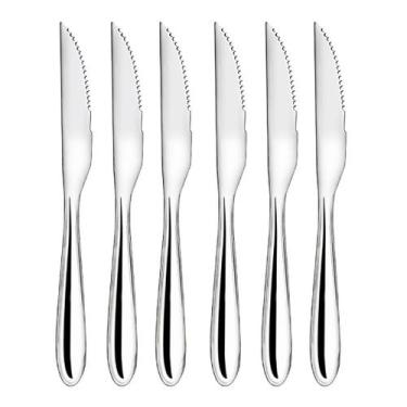 Imagem de Jogo 6 Facas de Churrasco Aço Inox Premium Design Lagoa Classic - Tuut