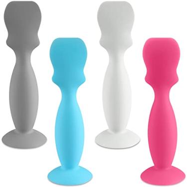 Imagem de 4 Pack Baby Diaper Cream Brush, Diaper Cream Spatula Applicator Silicone Baby Butt Paste Spatula for Babies, Newborn (Blue,Pink,Gray,White)