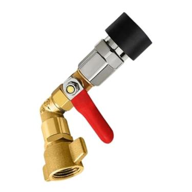 Imagem de MotiveTech Conector de entrada de tanque de ar para caminhões SP20 Conexão rápida Cotovelo de 90 graus Rosca M16x1,5 Encaixe rápido, Válvula de Interruptor Curto