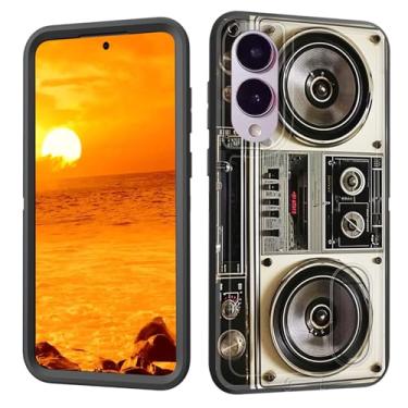 Imagem de BFUKVOU Capa protetora para Galaxy S25 Edge com suporte embutido, à prova de choque/poeira/queda, 3 camadas, capa protetora de grau militar para Samsung Galaxy S25 Edge de 6,7 polegadas 2025, Boombox