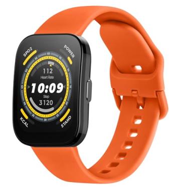 Imagem de AK Pulseira de relógio Amazfit Bip 6/5, Amazfit GTR 4/3 Pro, 3, 2e, 2, GTR de 47 mm, pulseira esportiva de silicone macio de 22 mm compatível com pulseiras Bip 6/5 GTR 4 femininas e masculinas