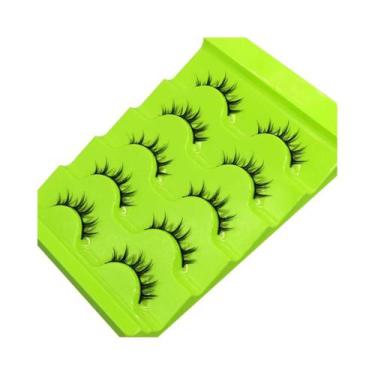 Imagem de Cílios Postiços Cat Eye 6D Wispy Natural Look Clear Band 5 6 Pares GRO