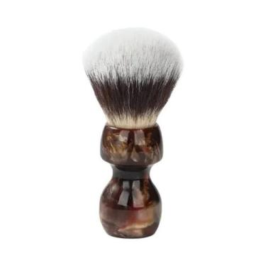 Imagem de Pincel De Barbear Sintético Masculino Caramel Cat's Whisker Com Cabo D