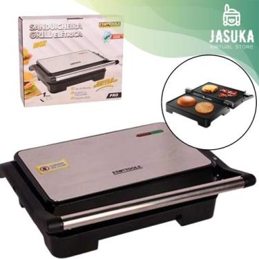 Imagem de Sanduicheira Grill Antiaderente com Controle de Temperatura e abertura