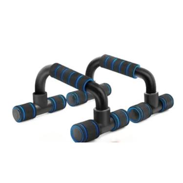 Imagem de Barra De Flexão Apoio Força Portátil De Chão De Peito Taf Braço Suporte Fixo Push+Hand Grip (azul claro)