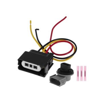 Imagem de REPAIROCK 1 conjunto de fiação de soquete de luz de seta para Ford Escape 2013-2016 No.5T2Z13411A/5T2Z-13411-A Lâmpada Conector Chicote Pigtail