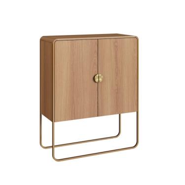 Imagem de Buffet Luna 2 Portas Hanover e Dourado 90 cm