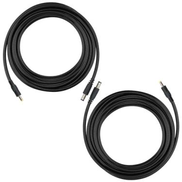Imagem de KSK Cabo de alimentação à prova de mastigação para conector de painel solar, plugue DC macho de 5,5 x 2,1 a 4,0 x 1,7, compatível com câmeras Spypoint, Stealth Cam, Moultrie & Muddy Trail, comprimento