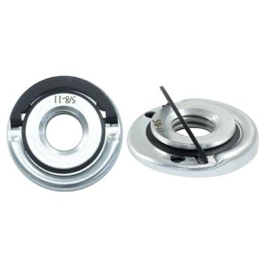 Imagem de LifCratms 2 peças de porca de travamento de flange de troca rápida, porcas de metal com rosca de 5/8 a 28 cm para discos de corte de substituição/fixação