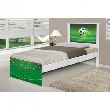 Imagem de Cama Solteiro Adesivada Copa Futebol Com Colchão