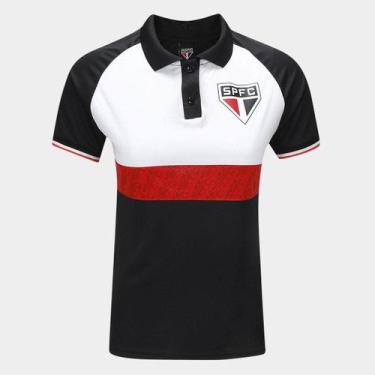 Imagem de Camisa Polo São Paulo Triple Feminina - SPR, Preto, G