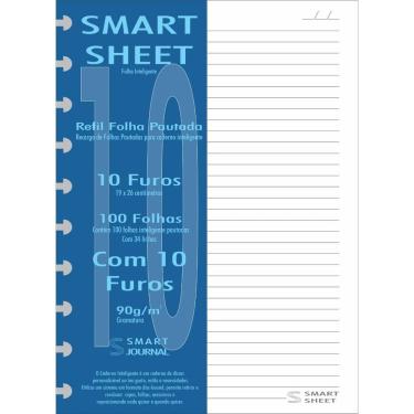Imagem de Refil Caderno Inteligente 90G 100 Folhas Pautado 10 Furos