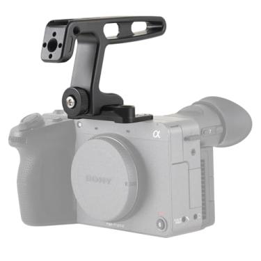 Imagem de Fotga Mini estabilizador de vídeo com alça superior com placa adaptadora para câmera de cinema Sony FX2 FX3 FX3A FX30 ILME-FX30 para filmagem de ângulo baixo, sapata fria de 1/10.2 cm 3/20.3 cm para