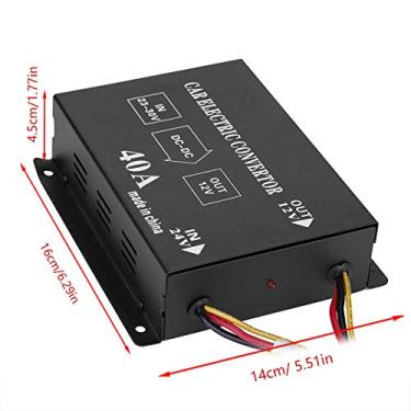 Imagem de Mingzhe Redutor de Tensão do Conversor de Potência de 24V a 12V para o Subwoofer GPS Navigator de Subwoofer Auto Subwoofer de Caminhão de Carro (24V a 12V/40A/480W)