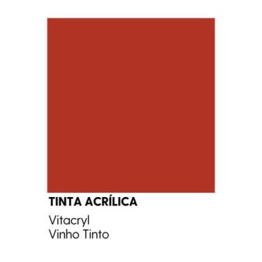 Imagem de Tinta Semibrilho Premium Vermelhos - Vitacryl, Vinho Tinto, 3,6 lts