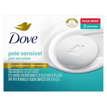 Imagem de Sabonete em Barra Dove Pele Sensível 90 g 8 unidades