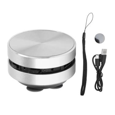 Imagem de Zerone Palestrante de Condução óssea Bluetooth, Alto -falante Sem Fio Portátil de Baixo Portátil Com Copo de Sucção, Pequeno Alto -falante Bluetooth para Banheiro Ao Ar Livre (Prata)