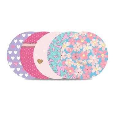 Imagem de Pacote com 10 capas de sensor Libre 3 Plus à prova d'água, respiráveis e flexíveis adesivos circulares doces para sensor Libre 3 e Plus, proteção de longa duração