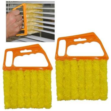 Imagem de Escova de limpeza universal para persianas, ferramenta de limpeza veneziana de microfibra, escova de obturador funciona em persianas verticais/horizontais para remoção de poeira, reutilizável e