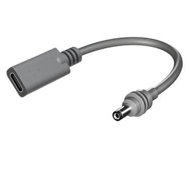 Imagem de AMAKE Starlink Adaptador de cabo de alimentação mini USB-C fêmea para DC macho, 0,2 m USB C fêmea para macho cabo de alimentação, adequado para câmeras IP e laptops