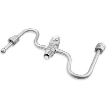 Imagem de 12677002 Tubo de cruzamento de trilho de combustível, intermediário de alimentação de combustível compatível com modelos Cadillac/Chevrolet/GMC 4.3L 5.3L 6.2L, substitui # 12618336 12679187 12676711