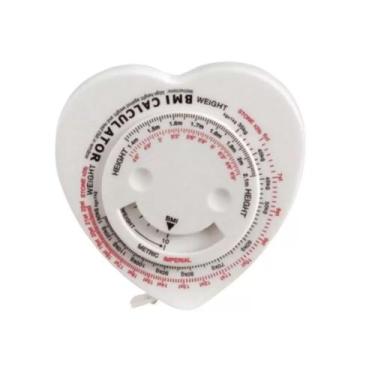 Imagem de Trena Fita Métrica Corporal Com Índice Imc Disco Retrátil - SuperMedy