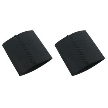 Imagem de TAODAN 2 peças capa de maçaneta de porta à prova de queimaduras almofada de tração redonda protetora de borracha de cloropreno elástico tampa de maçaneta de portão