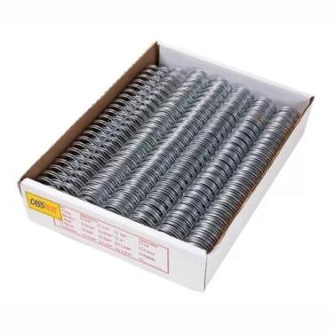 Imagem de Wire-o Para Encadernação 2x1 A4 Prata 1 Para 200 Fls 25un - Cassmar 