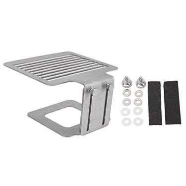 Imagem de Rack de Balança para Máquina de café Aço Inoxidável Altura Ajustável Acabamento Fino Substituição Ideal Melhor Proporção de Guache (Prata)