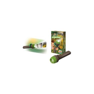 Imagem de Mini projetor de dinossauros BUKI 6302DIN com 3 discos e baterias - Li