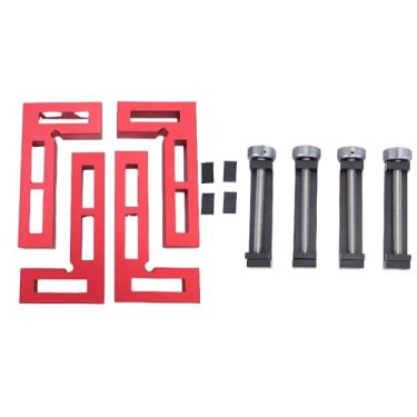 Imagem de YWBL-WH Grampo de Canto de 90 Graus, Liga de Alumínio e Grampo de Madeira Em Aço Inoxidável Conjunto Com Mecanismo Ajustável para Marcenaria Precisa de Madeira