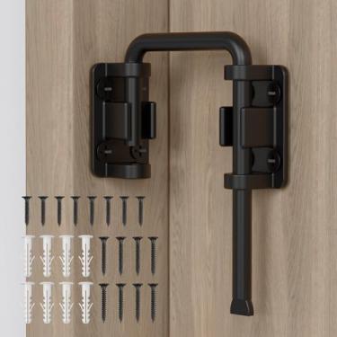 Imagem de SecureLatch Trava de porta deslizante, trava de porta de pátio de aço inoxidável de 2,36 polegadas para janela, celeiro, jardim, cerca, galpão, armário, portão duplo - trava de parafuso em U de