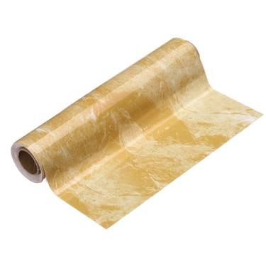 Imagem de HARFINGTON Borda de papel de parede de grão de madeira 20,3 cm x 5 m PVC autoadesivo texturizado adesivo de moldura impermeável papel de parede decorativo para chão porta mesa armários mesa, mesa